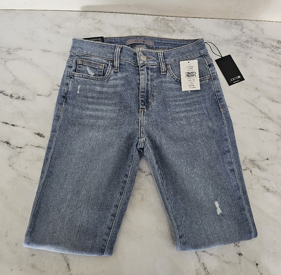 Joe's Jeans Mid Rise Skinny Ankle Distressed Blue Jeans 25 NWT - Picture 5 of 9